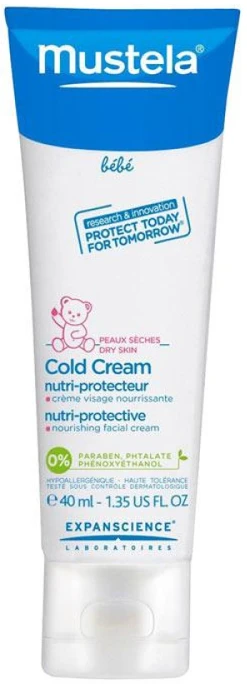 "Mustela Baby Cold Kreminis" apsauginis kremas "Nutri-Protective Kreminis" 40ml