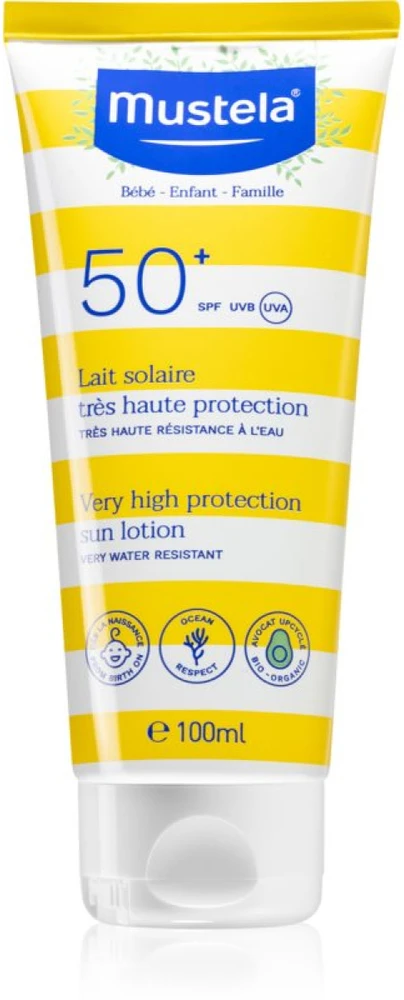 Mustela Kūdikių apsauginis pienelis nuo saulės IP50+ 100ml