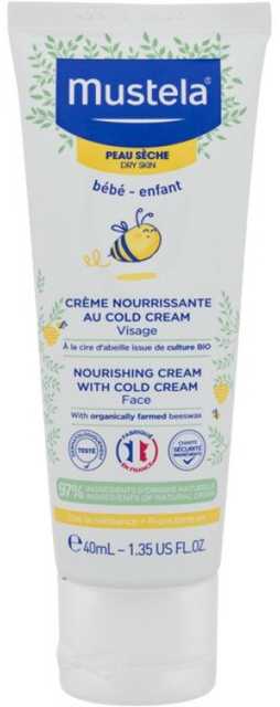 Mustela Bébé maitininantis Kreminis With Cold Kreminis kremas vaikams, 40 ml
