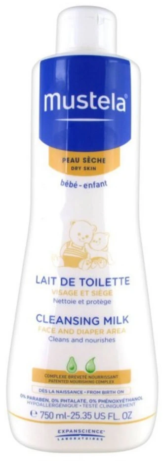 "Mustela" valomasis pienelis sausai odai 750ml