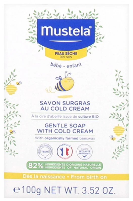"Mustela" švelnus vonios muilas 100g
