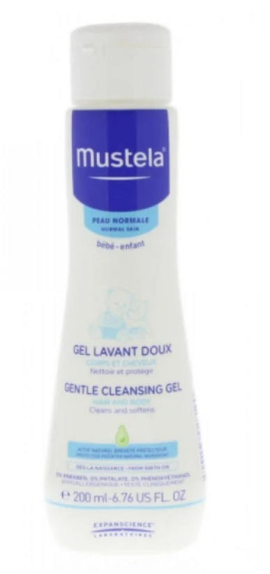 "Mustela" švelnus valomasis gelis veidui ir kūnui 200ml
