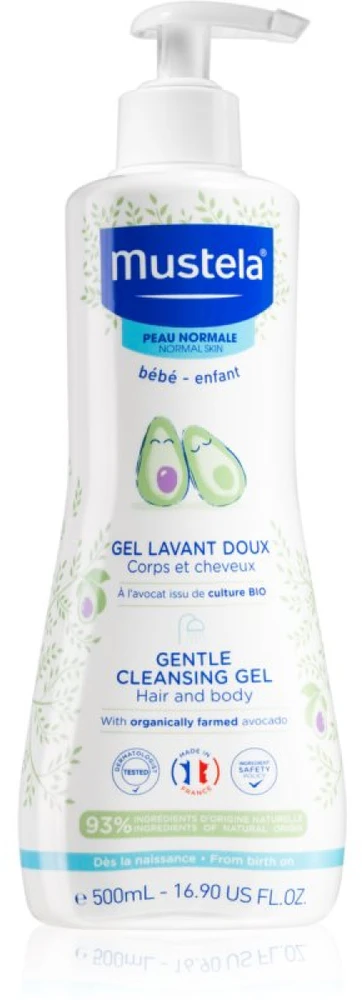 Mustela Gentle Cleansing Gel švelnus prausiklis, 500 ml