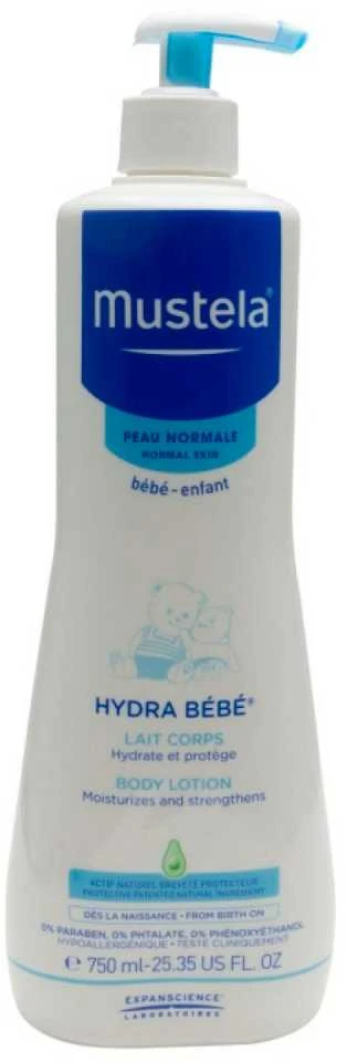 Mustela Hydra Bebe Losjonas kūnui, 750 ml