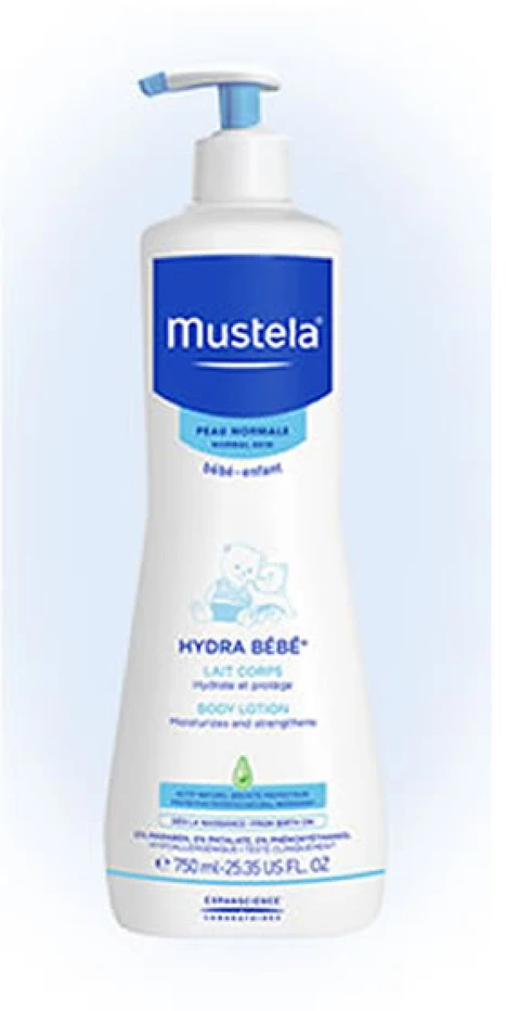 Mustela Hydra Bébé Losjonas kūnui, 750 ml