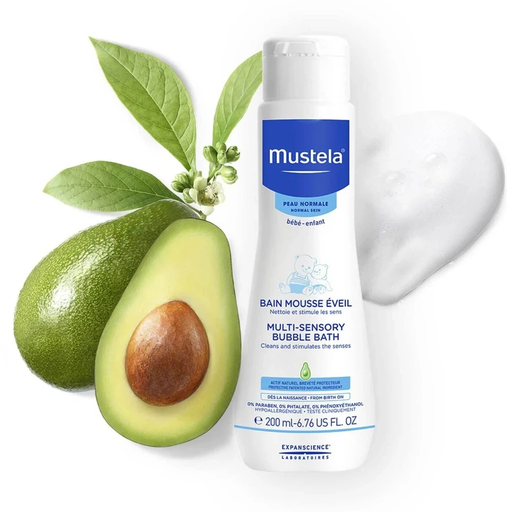 Mustela Multi-Sensory burbulinė vonia, 200 ml