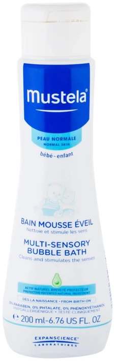 Mustela Multi-Sensory burbulinė vonia, 200 ml