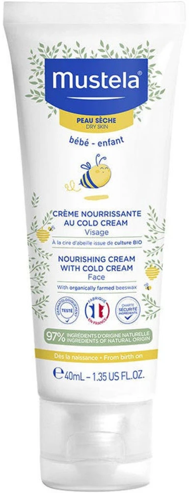 Mustela Babe maitininantis Kreminis with Cold Kreminis kūno kremas vaikams, 40 ml