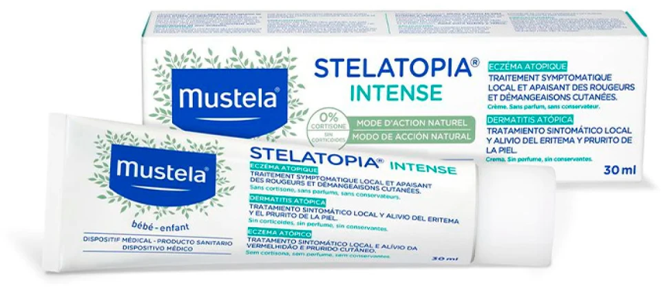 Kūno kremas Mustela Stelatopia Intense Atopic Eczema, 30ml