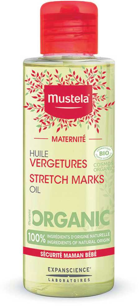 Mustela strijų kūno aliejus, 105 ml