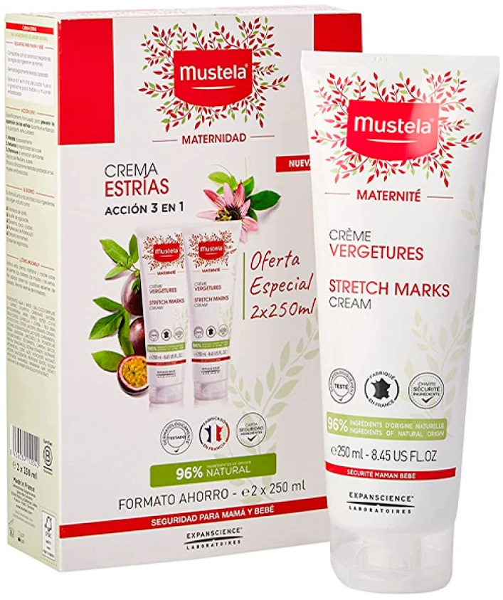 "Mustela" kremas nuo strijų 2x250ml