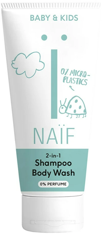Naif Natural Skincare NAÏF Washing gel and Šampūnas 2 in 1 for children and babies (2 in 1 Šampūnas and Kūno prausiklis), 200 ml