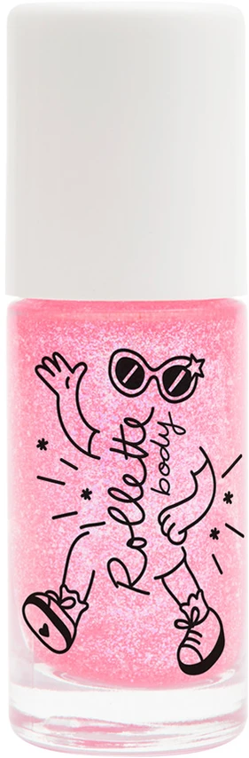 Nailmatic KIDS Glitter Body Gel Rollette Raspberry tepamas kūno blizgesys, 20 ml
