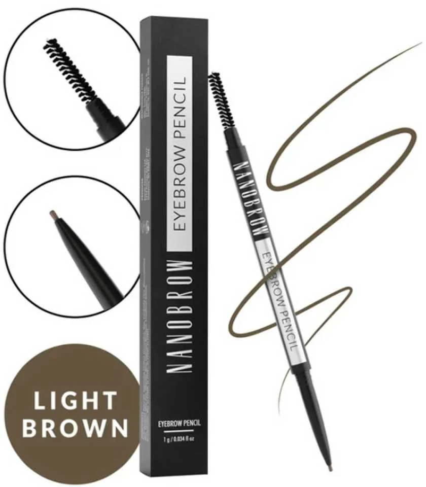 "Nanobrow" antakių pieštukas šviesiai rudas 1g