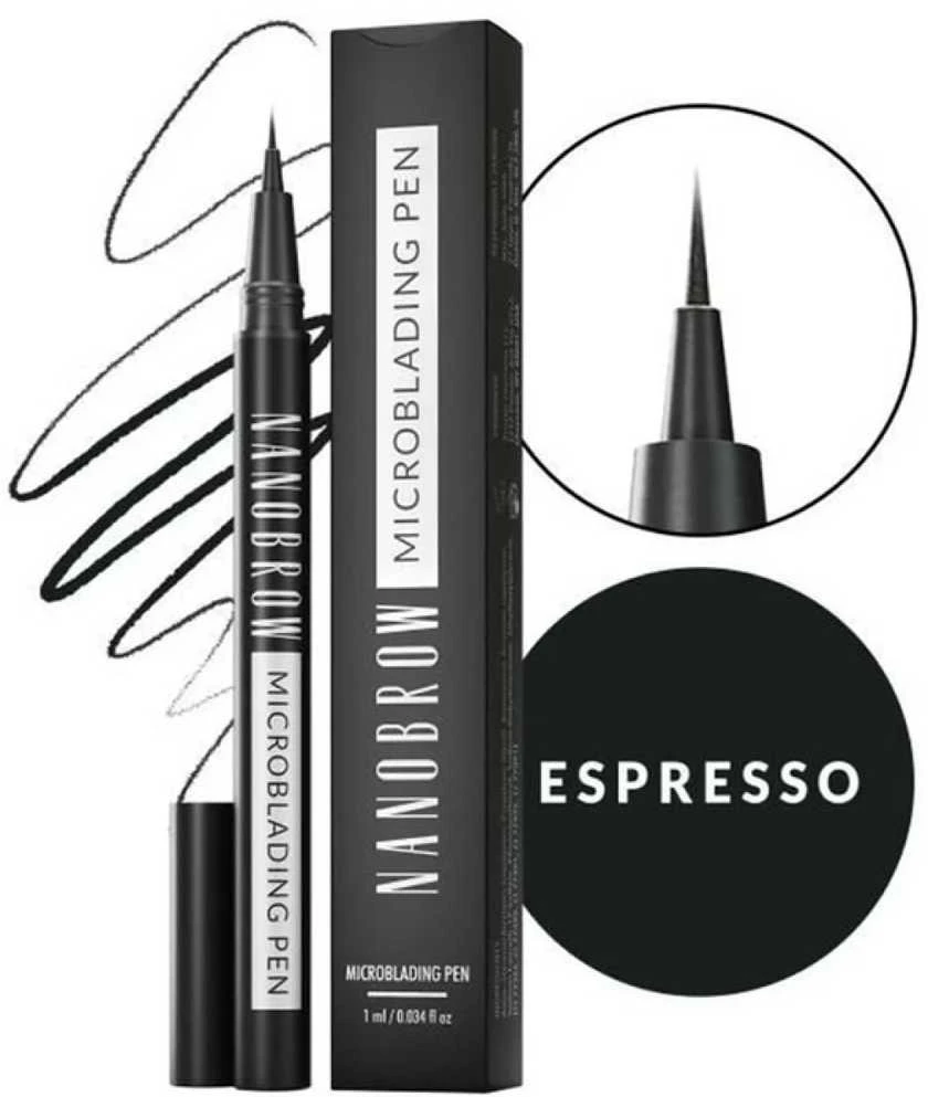 antakių pieštukas Nanobrow Microblading Pen Espresso 1ml