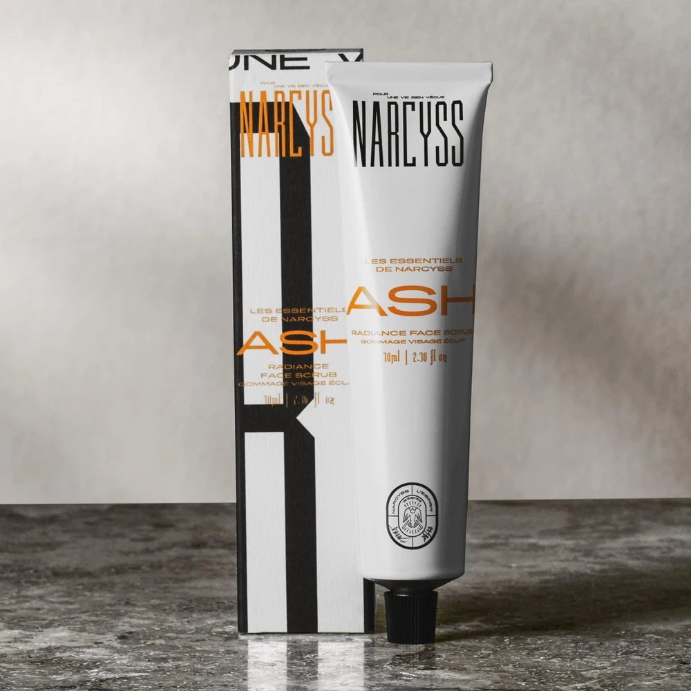 NARCYSS Ash Exfoliating Scrub veido šveitiklis vyrams, 70 ml