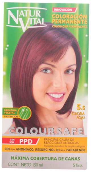 Naturaleza Y Vida Coloursafe Permanent 5.5 Caoba 150ml Plaukų dažai
