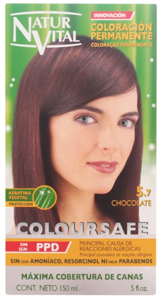 Naturaleza Y Vida plaukų dažai Nature - Life Coloursafe Permanentinis 5,7 Šokoladas 150ml