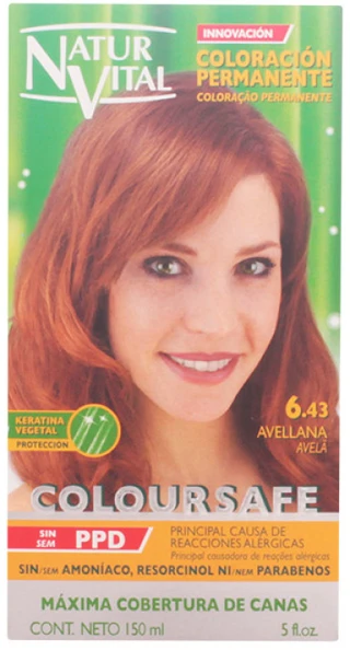 Naturaleza Y Vida Coloursafe Permanent 6.43 Hazelnut 150ml Plaukų dažai