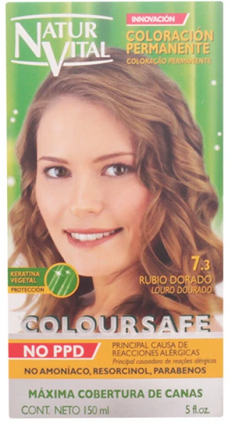 Naturaleza Y Vida Coloursafe Permanent 7.3 Golden Skirtas šviesiems plaukams 150ml Plaukų dažai