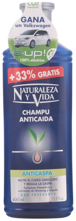 Naturaleza y Vida Nuo pleiskanų Šampūnas Hair Loss Prevention Vigorizing, 300 ml