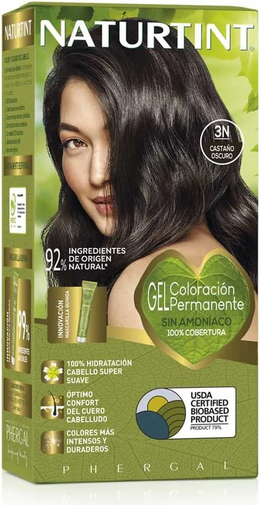 Naturtint 3N Ammonia Free Hair Colour plaukų dažai be amoniako, spalva: 3N Dark chestnut ruda