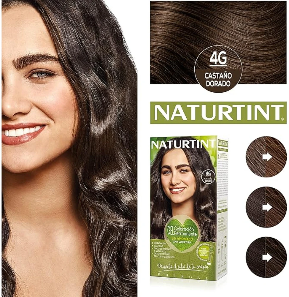 Naturtint 4G Ammonia Free Hair Colour plaukų dažai be amoniako, Nº 4G, 150 ml