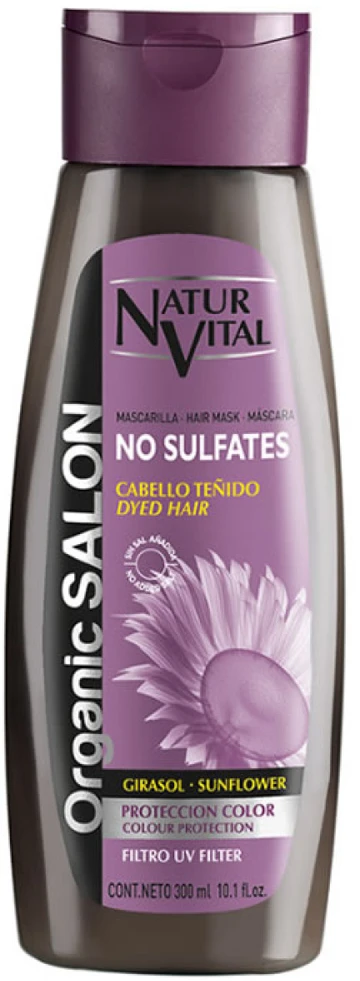Naturvital Organic saloninė dažytų plaukų kaukė, 300 ml