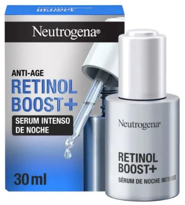 Neutrogena Retinol Boost+ Intense Night Serum naktinis veido serumas, 30 ml