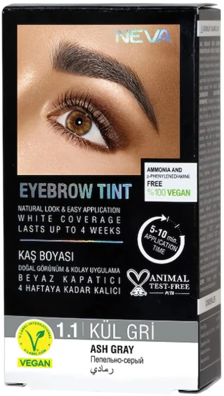 Neva Eyebrow Tint Permanent Hair Dye Natural Skirtas šviesiems plaukams, 30 ml