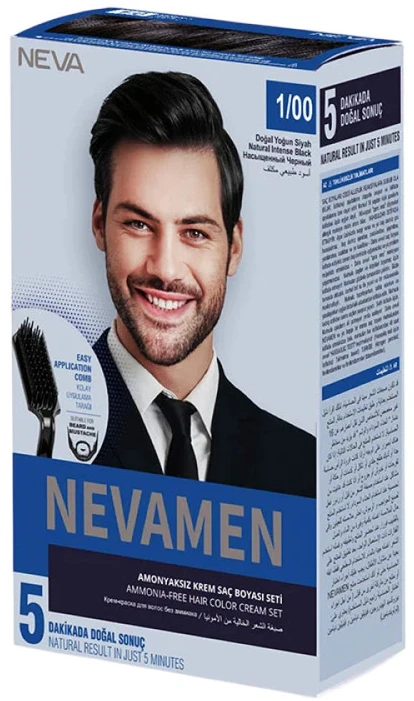 Neva Nevamen Semi-Permanent Hair Dye 5/0 Natural Medium Brown, 150 ml