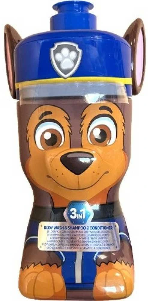Nickelodeon Europe Distribution PAW PATROL dušo želė ir šampūnas su kondic. 3in1 Chase 3D, 400 ml