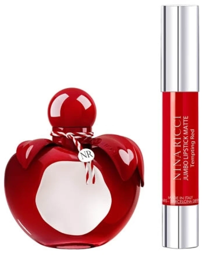 Nina Ricci Nina Rouge EDT tualetinis vanduo moterims, 50 ml + lipstick