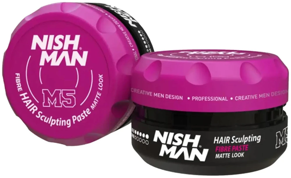 NISHMAN Fibre Hair Sculpting Paste Matte Look plaukų modeliavimo pasta, 132 g