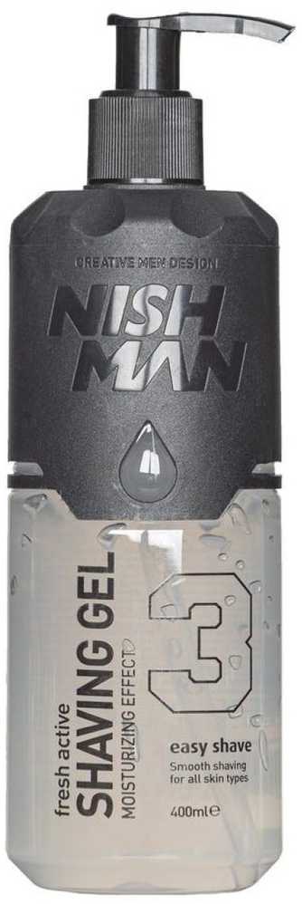 „Nishman Fresh Active“ skutimosi gelis, skirtas skutimuisi, 400 ml