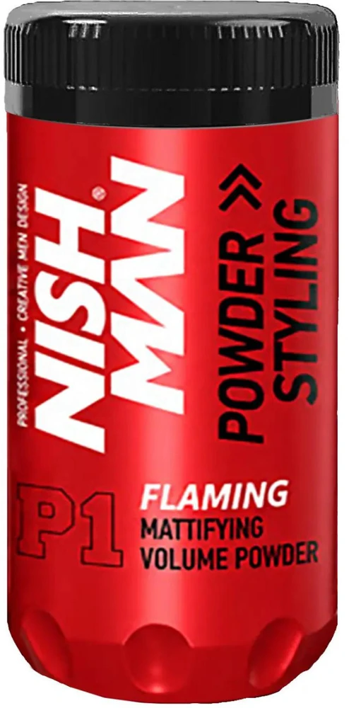 NISHMAN Powder Hair Styling Wax Flaming plaukų formavimo vaškas, 20 g