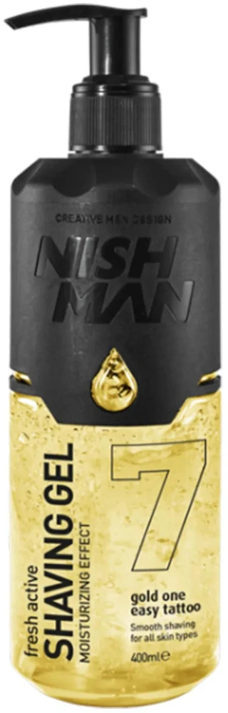 NISHMAN Shaving Gel Gold One, 400 ml