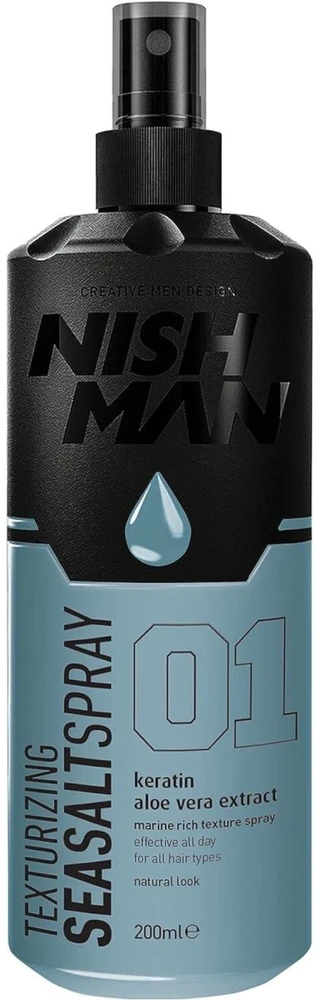 Plaukų formavimo jūros druskos purškiklis Nishman, 200 ml