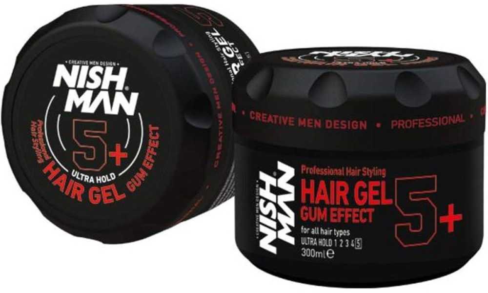 Nishman Ultra Hold Hair Gel Gum Effect plaukų formavimo gelis, 300 ml