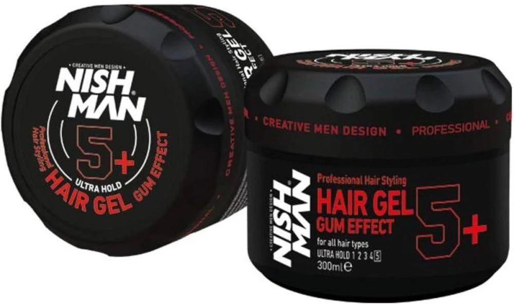 Nishman Ultra Hold Hair Gel Gum Effect plaukų formavimo gelis, 300 ml