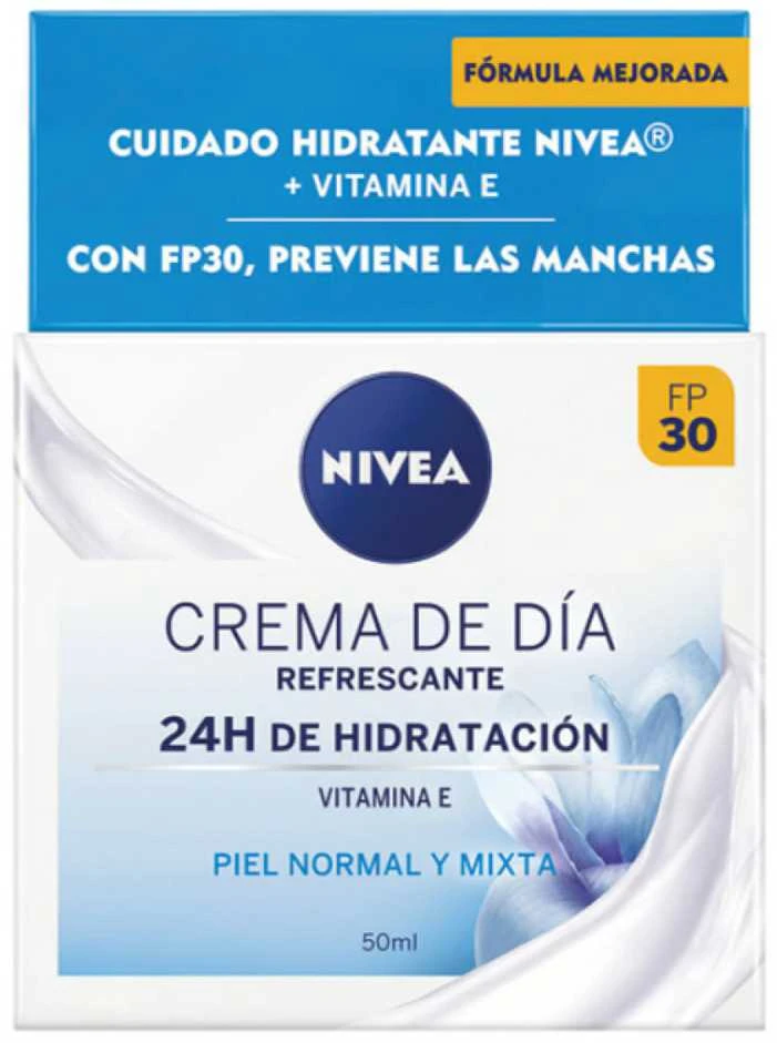 Nivea Moisturizing Day Care Spf30 normaliai ir mišriai odai 50ml