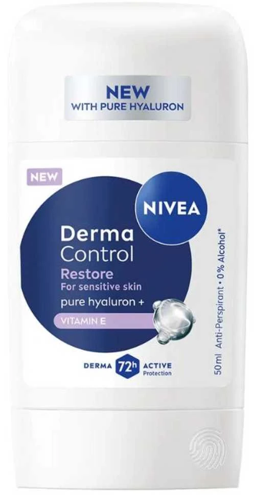 Nivea Derma Control Restore rutulinis dezodorantas su hialuronu