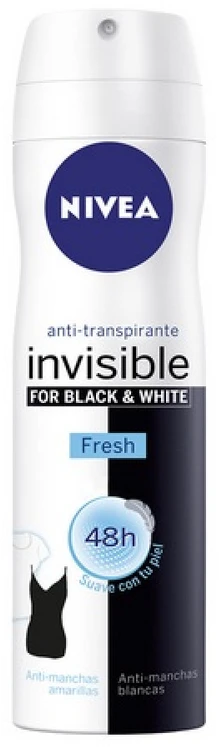 "Nivea Invisible Baltas And Juodas" gaivus purškiklis 200ml
