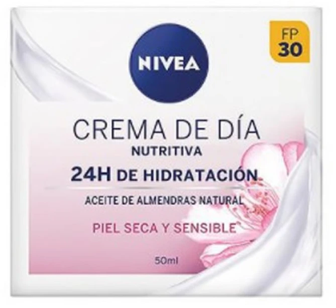 "Nivea" maitinamasis dieninis kremas 24h drėkinimas sausai ir jautriai odai 50ml