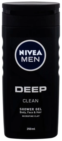 Nivea Men Deep Clean Dušo želė vyrams, 250 ml
