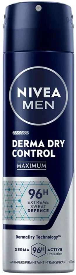 Nivea Men Derma Dry Control purškiamas dezodorantas