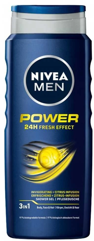 Beiersdorf Nivea Men Dušo Želė Power Refresh 500ml