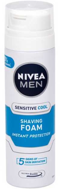 „Nivea Men Sensitive“ vėsinamosios skutimosi putos vyrams, 200 ml