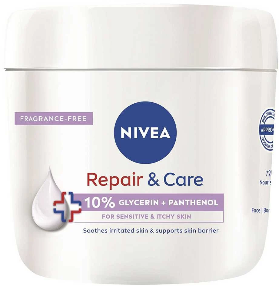 Nivea Drėkinamasis kūno kremas jautriai odai Repair - Care 400 ml