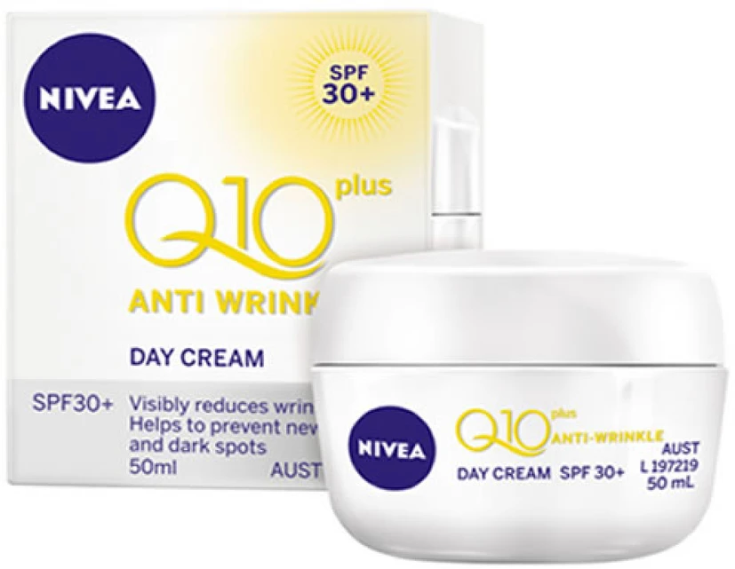 "Nivea Q10 Plus" dieninis kremas nuo senatvinių raukšlių Spf30 50ml